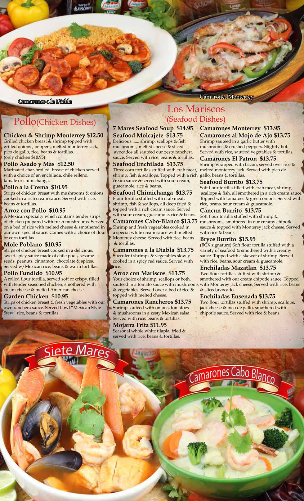 dinner menu 5